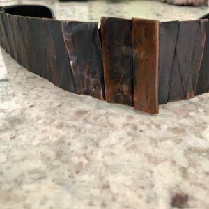 DESIGNER BELT WITH WRAPPED METAL